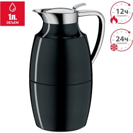 Вакуумный термокувшин THERMOS ALFI PALLAS Black 1 л Вакуумный термокувшин THERMOS ALFI PALLAS Black 1 л